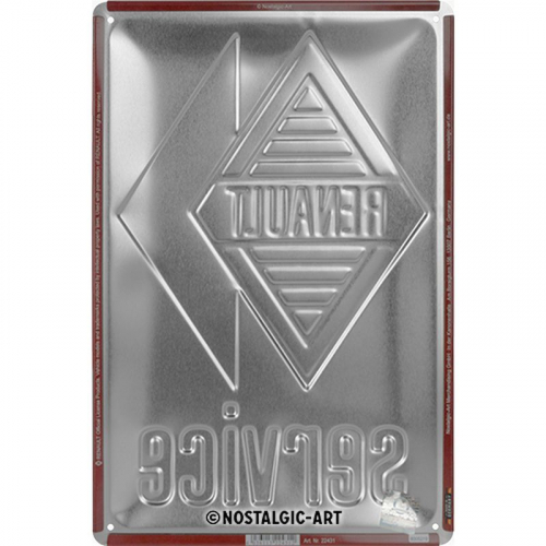 Blechschild Renault Service 3